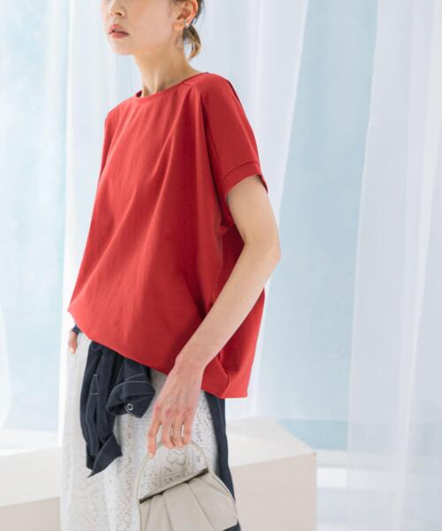 URBAN RESEARCH ROSSO WOMEN（アーバンリサーチ　ロッソ）の「UVカットドルマンスリーブプルオーバー（Tシャツ/カットソー・レディース・アイボリー/グリーン系その他/チャコールグレー/レッド系その他・FREE）」の12枚目の写真