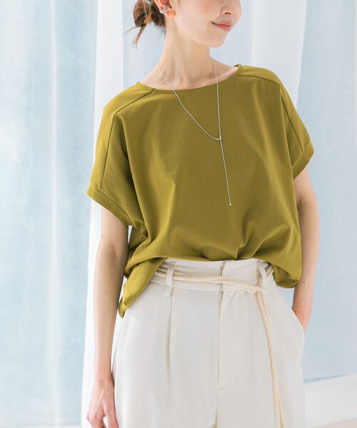 URBAN RESEARCH ROSSO WOMEN（アーバンリサーチ　ロッソ）の「UVカットドルマンスリーブプルオーバー（Tシャツ/カットソー・レディース・アイボリー/グリーン系その他/チャコールグレー/レッド系その他・FREE）」の16枚目の写真