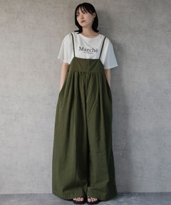 セール】＜SACRA＞アセテートツイル オールインワン（つなぎ