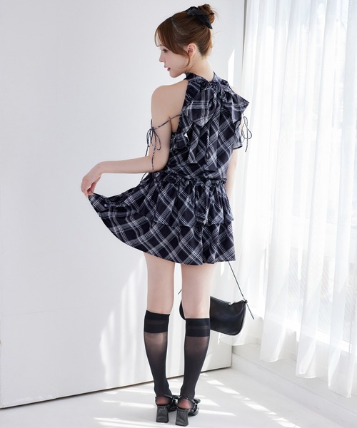 ☆ナイスクラップ☆アメスリミニワンピ☆黒 one after another NICE CLAUP｜【Black collection】アメスリ