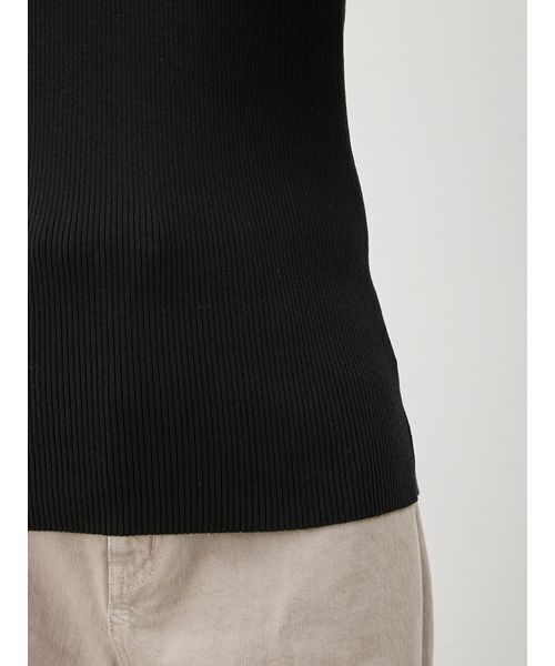 Mila Owen（ミラオーウェン）の「デコルテ構築パフスリーブニットプルオーバー（ニット/セーター・レディース・ライム/ベージュ/ブラック・0/1）」の10枚目の写真