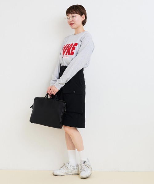 I am I in fact...(アイアムアイインファクト)の「ICY document 2way bag(ショルダーバッグ・レディース・ブラック・FREE)」の5枚目の写真