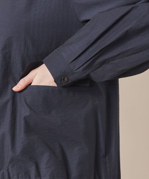 MACKINTOSH LONDON（マッキントッシュ ロンドン）の「シルケットタフタブルゾン（ブルゾン・レディース・ネイビー/ホワイト系その他/ブラウン・40/38）」の11枚目の写真