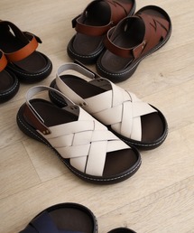 Regetta Canoe | RegettaCanoe CJNT1000 手染め編み込みサンダル(サンダル)