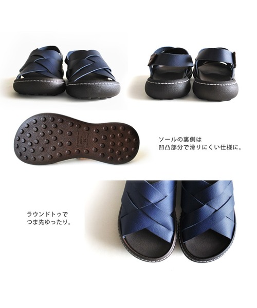 Regetta Canoe(リゲッタカヌー)の「RegettaCanoe CJNT1000 手染め編み込みサンダル(サンダル・レディース・ライトグレー/ネイビー/ブラウン/マスタード/ライトブラウン・L/S/M)」の9枚目の写真