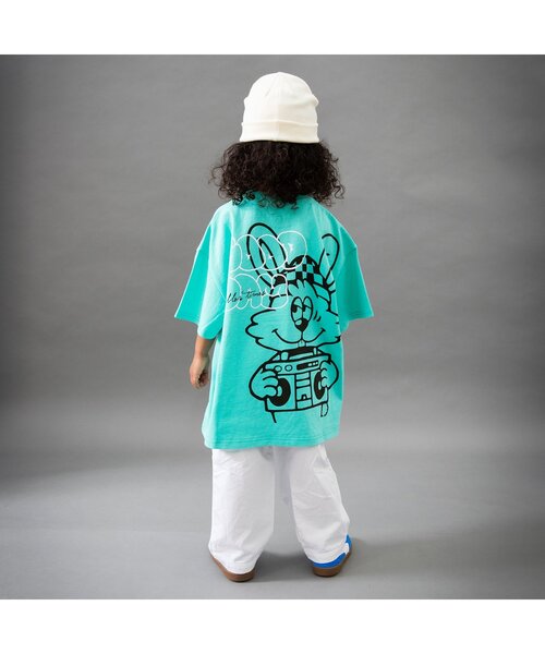 BREEZE(ブリーズ)の「【B NEW JACK】ビッグ半袖Tシャツ_ジュニア対応(Tシャツ/カットソー・キッズ・ミント/オレンジ/ブラック・100/120/140/160)」の7枚目の写真