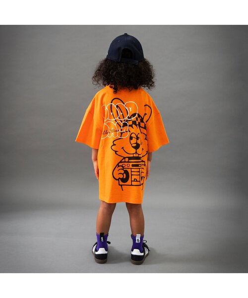 BREEZE(ブリーズ)の「【B NEW JACK】ビッグ半袖Tシャツ_ジュニア対応(Tシャツ/カットソー・キッズ・ミント/オレンジ/ブラック・100/120/140/160)」の9枚目の写真