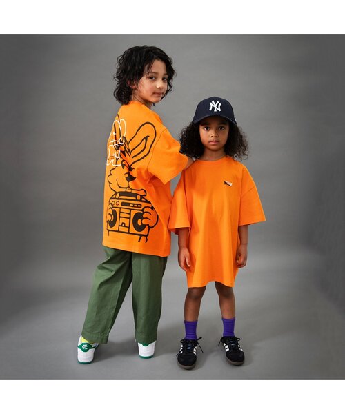 BREEZE(ブリーズ)の「【B NEW JACK】ビッグ半袖Tシャツ_ジュニア対応(Tシャツ/カットソー・キッズ・ミント/オレンジ/ブラック・100/120/140/160)」の11枚目の写真