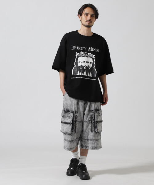 DankeSchon SWITCH S/S TEE Tシャツ ブラック DankeSchon/ダンケシェーン/SWITCH S/S TEE（Tシャツ/カットソー