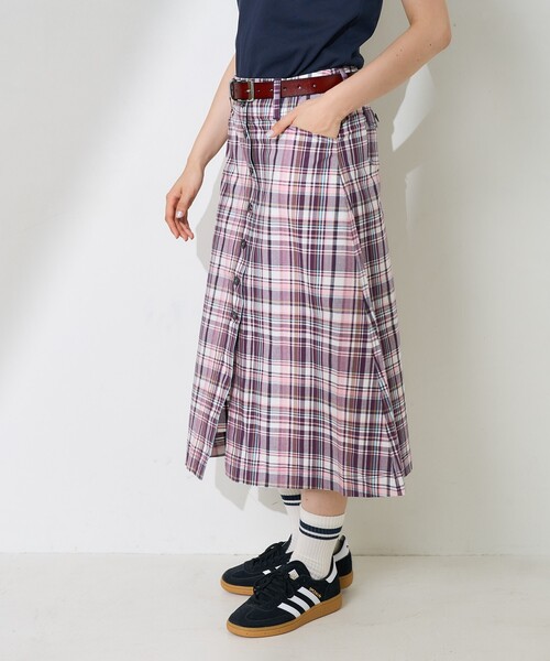 FREAK'S STORE（フリークスストア）の「NAUTICA JEANS CO./ノーティカジーンズカンパニー フロントボタンチェックスカート（スカート・レディース・ピンク/ネイビー・ﾌﾘ-）」の14枚目の写真