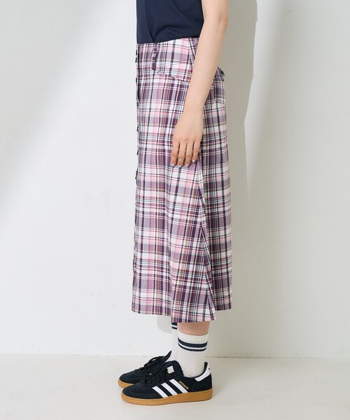 FREAK'S STORE（フリークスストア）の「NAUTICA JEANS CO./ノーティカジーンズカンパニー フロントボタンチェックスカート（スカート・レディース・ピンク/ネイビー・ﾌﾘ-）」の17枚目の写真