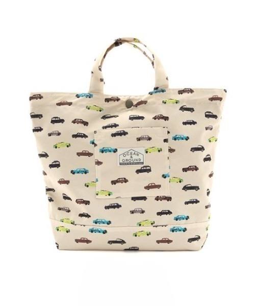 Ocean&Ground（オーシャン&グラウンド）の「ﾚｯｽﾝBAG CAR&HEART（トートバッグ・キッズ・その他6/ベージュ・FREE）」の8枚目の写真