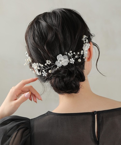 リュスク フラワー ヘッドドレス（その他ヘアアクセサリー