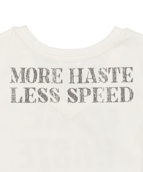 SPINNS（スピンズ）の「【デコルテを見せるのが、ギャルではマスト】平成ギャルTシャツ/Vネッククロスロゴ（Tシャツ/カットソー・レディース・オフホワイト/ブラック/ピンク系その他・ONESIZE）」の22枚目の写真