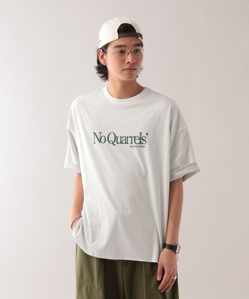 RAGEBLUE（レイジブルー）の「リバーシブル/カレッジロゴプリントTシャツ（Tシャツ/カットソー・メンズ・ネイビー/ブルー系その他/ホワイト/グリーン/その他4・LARGE/MEDIUM）」の6枚目の写真