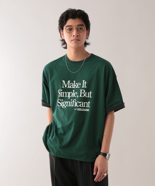 RAGEBLUE（レイジブルー）の「リバーシブル/カレッジロゴプリントTシャツ（Tシャツ/カットソー・メンズ・ネイビー/ブルー系その他/ホワイト/グリーン/その他4・LARGE/MEDIUM）」の19枚目の写真