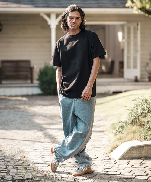 CAMBIO（カンビオ）の「mt9755- ヘビーオンスベーシックTシャツ（Tシャツ/カットソー・メンズ・ホワイト/ブラック/ネイビー/ヘザーグレー・S/M/L/XL）」の12枚目の写真