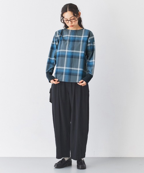 and myera(アンド マイラ)の「and myera 綿麻のワイドパンツ(その他パンツ・レディース・ブラック・M/L/S)」の5枚目の写真