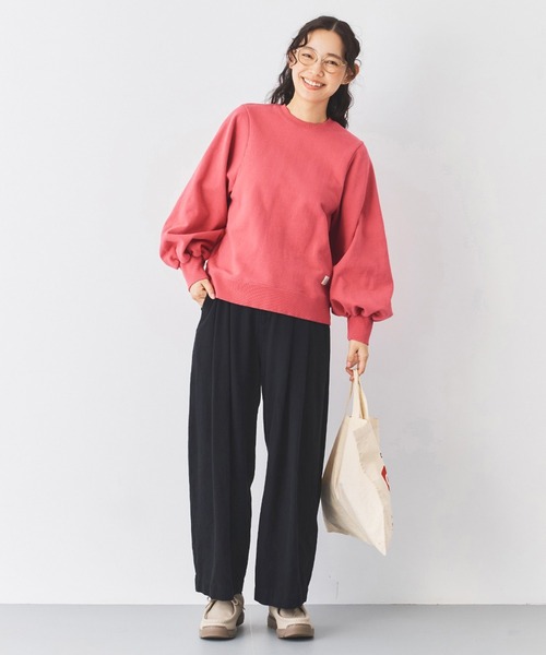 and myera(アンド マイラ)の「and myera 綿麻のワイドパンツ(その他パンツ・レディース・ブラック・M/L/S)」の8枚目の写真