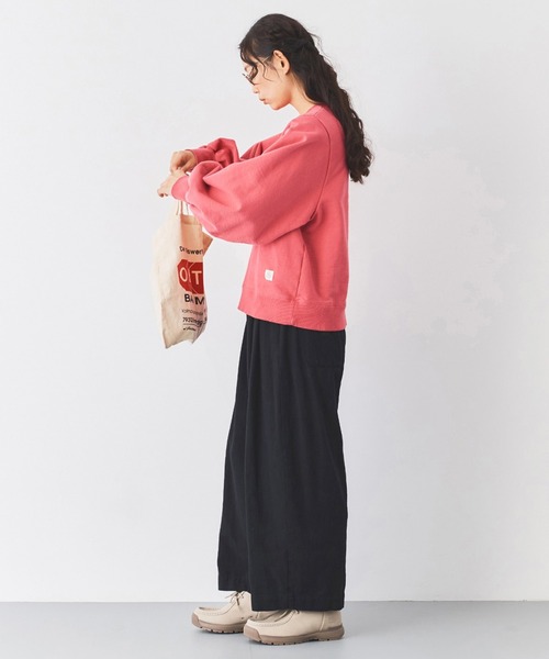 and myera(アンド マイラ)の「and myera 綿麻のワイドパンツ(その他パンツ・レディース・ブラック・M/L/S)」の9枚目の写真