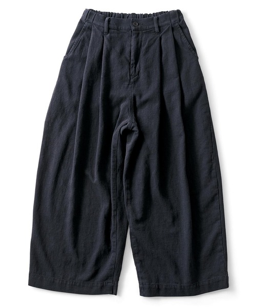 and myera(アンド マイラ)の「and myera 綿麻のワイドパンツ(その他パンツ・レディース・ブラック・M/L/S)」の12枚目の写真