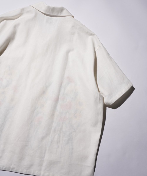 superNova.(スーパーノヴァ)の「superNova. / スーパーノヴァ Aloha shirt - Flower garden embroidery コットンリネン 刺しゅう アロハシャツ(シャツ/ブラウス・メンズ・ナチュラル/ホワイト・MEDIUM/SMALL)」の10枚目の写真
