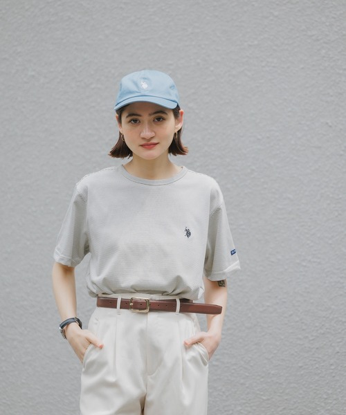 U.S. POLO ASSN.(ユーエスポロアッスン)の「U.S. POLO ASSN./ユーエスポロアッスン マイクロボーダーTシャツ メンズ 秋物 秋服 2026年秋冬(Tシャツ/カットソー・メンズ・杢グレー/アイボリー/ブラック/ホワイト・L/M/LL)」の21枚目の写真
