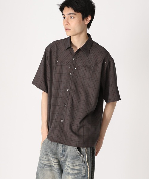 3.3 Field Trip （3.3フィールドトリップ）の「3.3 Field Trip／ウェスタンリベットシャツ（シャツ/ブラウス・メンズ・ブルー/ダークブラウン・MEDIUM/LARGE）」の12枚目の写真