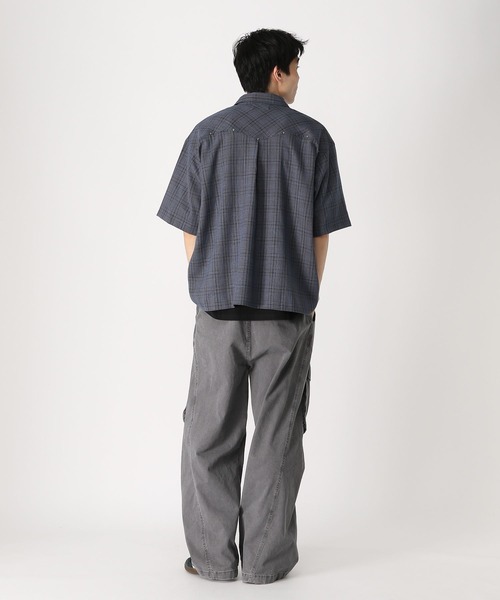 3.3 Field Trip （3.3フィールドトリップ）の「3.3 Field Trip／ウェスタンリベットシャツ（シャツ/ブラウス・メンズ・ブルー/ダークブラウン・MEDIUM/LARGE）」の5枚目の写真