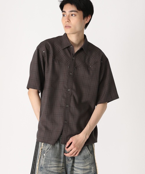 3.3 Field Trip （3.3フィールドトリップ）の「3.3 Field Trip／ウェスタンリベットシャツ（シャツ/ブラウス・メンズ・ブルー/ダークブラウン・MEDIUM/LARGE）」の11枚目の写真