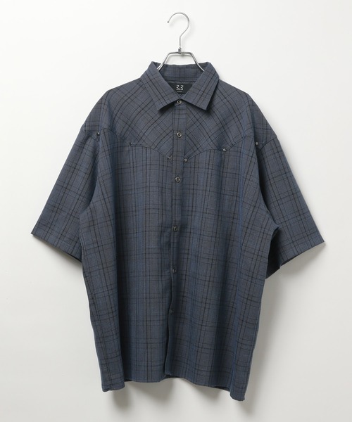 3.3 Field Trip （3.3フィールドトリップ）の「3.3 Field Trip／ウェスタンリベットシャツ（シャツ/ブラウス・メンズ・ブルー/ダークブラウン・MEDIUM/LARGE）」の15枚目の写真