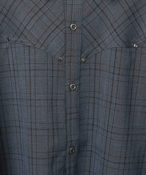 3.3 Field Trip （3.3フィールドトリップ）の「3.3 Field Trip／ウェスタンリベットシャツ（シャツ/ブラウス・メンズ・ブルー/ダークブラウン・MEDIUM/LARGE）」の21枚目の写真