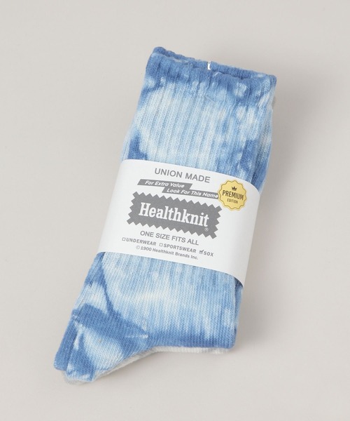 Healthknit（ヘルスニット）の「【Healthknit/ヘルスニット】タイダイ染めソックス2P（ソックス/靴下・メンズ・ネイビー/オレンジ・FREE）」の7枚目の写真