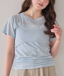 レイヤードキャミソールセットTシャツ