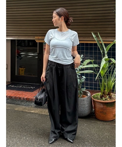 titivate(ティティベイト)の「レイヤードキャミソールセットTシャツ(Tシャツ/カットソー・レディース・ネイビー/ライトブルー/オフホワイト・M/S)」の8枚目の写真