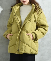 ダウンジャケット/コート（イエロー/黄色系・ワンポイント