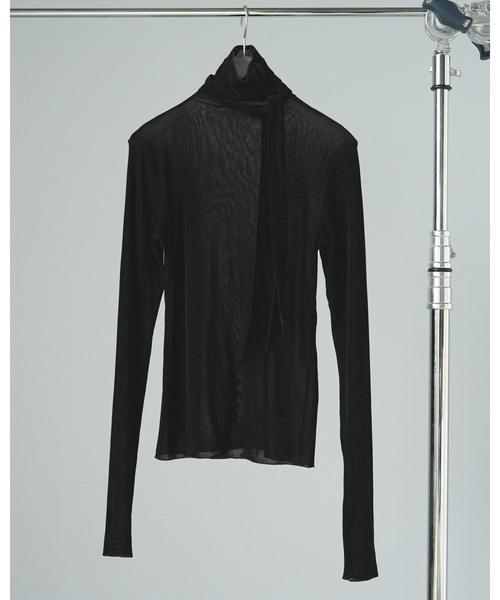 anuke（アンヌーク）の「Velour Tie Tops（Tシャツ/カットソー・レディース・ブラック/アイボリー/ブルー系その他・FREE）」の19枚目の写真