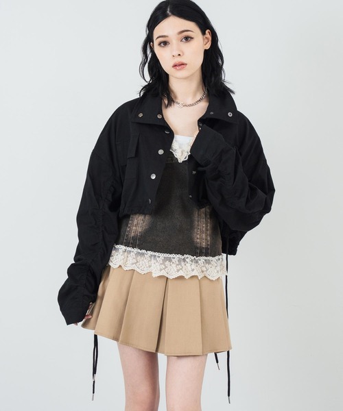 ANAP（アナップ）の「レースデニムコルセット ビスチェキャミソール（キャミソール・レディース・ブラウン/ライトブルー・FREE）」の13枚目の写真