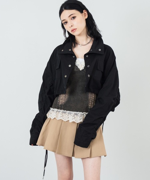 ANAP（アナップ）の「レースデニムコルセット ビスチェキャミソール（キャミソール・レディース・ブラウン/ライトブルー・FREE）」の14枚目の写真