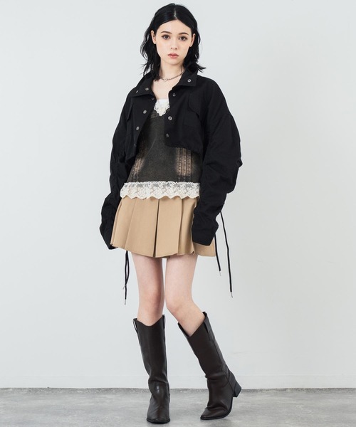 ANAP（アナップ）の「レースデニムコルセット ビスチェキャミソール（キャミソール・レディース・ブラウン/ライトブルー・FREE）」の15枚目の写真