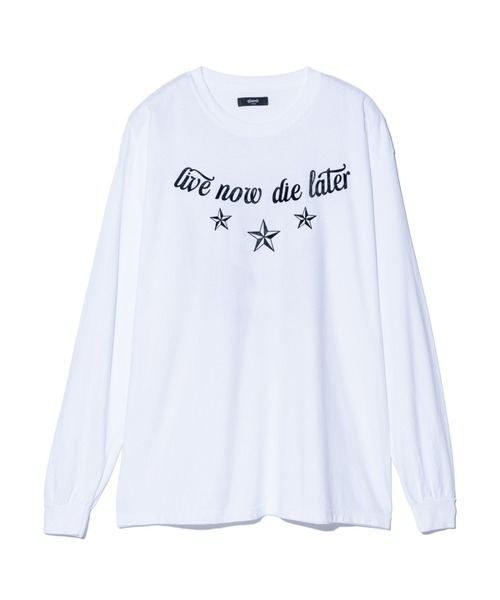 glamb(グラム)の「Dove Cutsew / ダブカットソー(Tシャツ/カットソー・メンズ・ホワイト/ブラック・S/M/L)」の3枚目の写真
