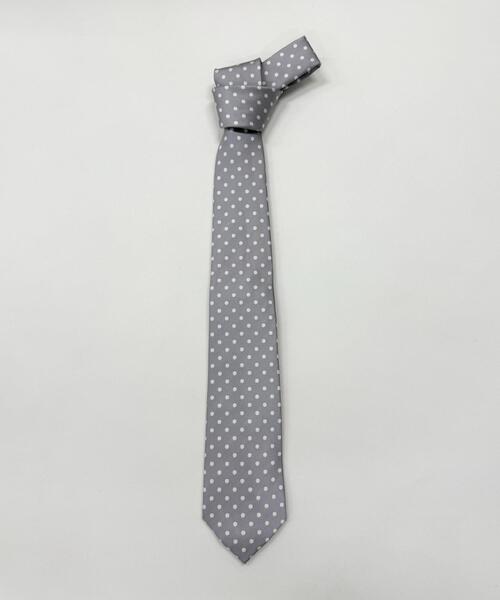 WEGO(ウィゴー)の「WEGO/ドット柄ネクタイ(ストール/ショール・レディース・ホワイト/ライトグレー/ブラック・FREE)」の5枚目の写真