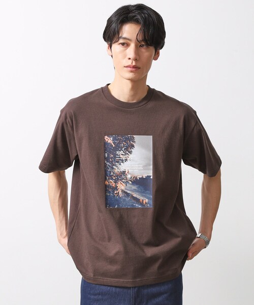 THE SHOP TK (ザ ショップ ティーケー )の「【旅するTシャツ】フォトプリント 洗濯機OK/サスティナブル(Tシャツ/カットソー・メンズ・ベビーピンク/ホワイト系8/ブラック/ホワイト系9/ライトグレー/ブルー系その他/ベージュ/オフホワイト/サックスブルー/ブラウン系その他・02/03/04)」の7枚目の写真