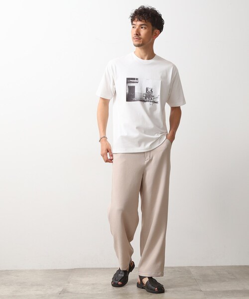 THE SHOP TK (ザ ショップ ティーケー )の「【旅するTシャツ】フォトプリント 洗濯機OK/サスティナブル(Tシャツ/カットソー・メンズ・ベビーピンク/ホワイト系8/ブラック/ホワイト系9/ライトグレー/ブルー系その他/ベージュ/オフホワイト/サックスブルー/ブラウン系その他・02/03/04)」の21枚目の写真