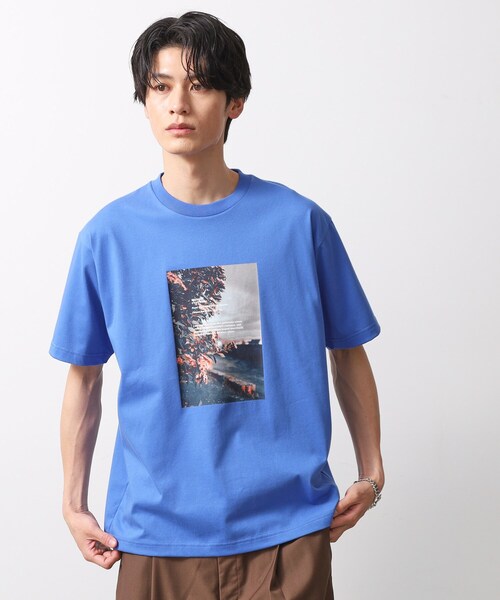 THE SHOP TK (ザ ショップ ティーケー )の「【旅するTシャツ】フォトプリント 洗濯機OK/サスティナブル(Tシャツ/カットソー・メンズ・ベビーピンク/ホワイト系8/ブラック/ホワイト系9/ライトグレー/ブルー系その他/ベージュ/オフホワイト/サックスブルー/ブラウン系その他・02/03/04)」の11枚目の写真