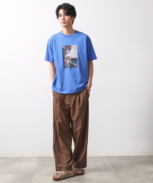THE SHOP TK (ザ ショップ ティーケー )の「【旅するTシャツ】フォトプリント 洗濯機OK/サスティナブル(Tシャツ/カットソー・メンズ・ベビーピンク/ホワイト系8/ブラック/ホワイト系9/ライトグレー/ブルー系その他/ベージュ/オフホワイト/サックスブルー/ブラウン系その他・02/03/04)」の13枚目の写真