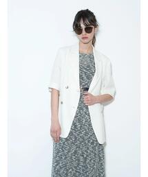 Te chichi | ハーフスリーブオーバーミドルジャケット《2025summer catalog item》(ノーカラージャケット)