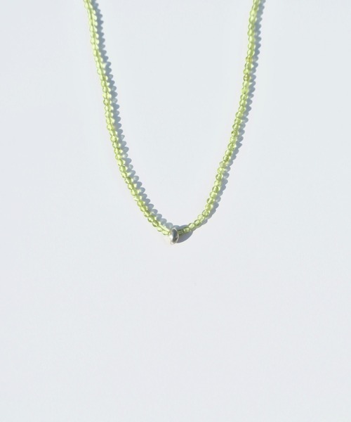 stan（スタン）の「tsubomi stone necklace（ネックレス・レディース・グリーン・FREE）」の5枚目の写真