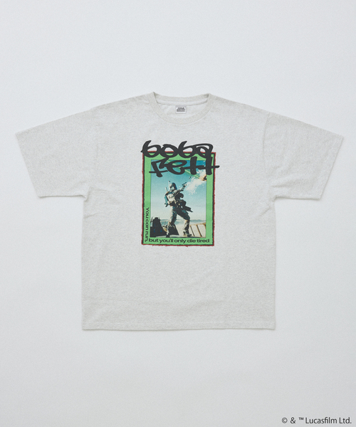 STAR WARS（スターウォーズ）の「STAR WARS / スター・ウォーズ 別注プリントTシャツ（Tシャツ/カットソー・メンズ・スミクロ/ブラックミックス/グレー/ブラック×ブラック/ホワイト系その他/ホワイト/ライトグレー/ホワイト×ホワイト・X-LARGE/LARGE/MEDIUM）」の8枚目の写真