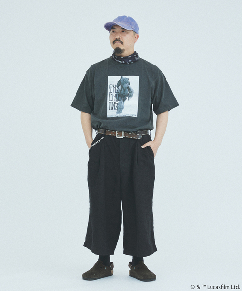 STAR WARS（スターウォーズ）の「STAR WARS / スター・ウォーズ 別注プリントTシャツ（Tシャツ/カットソー・メンズ・スミクロ/ブラックミックス/グレー/ブラック×ブラック/ホワイト系その他/ホワイト/ライトグレー/ホワイト×ホワイト・X-LARGE/LARGE/MEDIUM）」の9枚目の写真